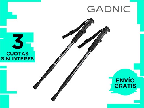 Kit Bastones Gadnic Para Trekking Senderismo Antishock