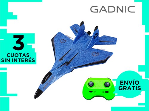 Avión Caza A Control Remoto Gadnic Carga Usb