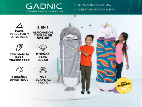 Bolsa De Dormir Gadnic Happy Bag Para Niños Peluche Y Almohada