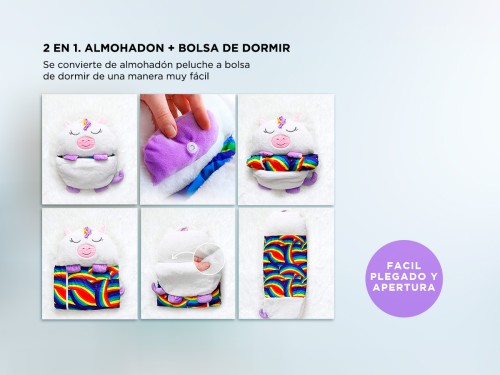 Bolsa De Dormir Gadnic Happy Bag Para Niños Peluche Y Almohada