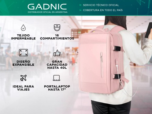 Mochila de Viaje Gadnic Expansible Impermeable