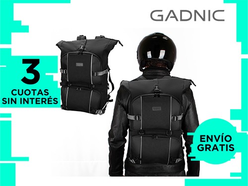 Mochila Impermeable Gadnic MCH400 Ideal Moto Cuatriciclo Bicicleta