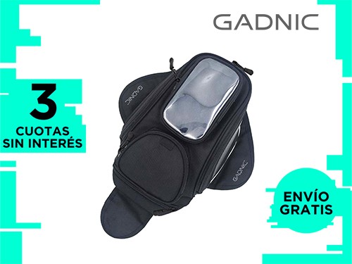 Bolso De Tanque Para Moto Gadnic TB500-S Magnético Con Compartimento P