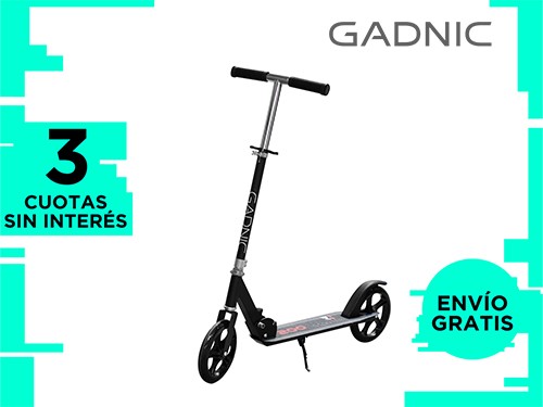 Monopatín Gadnic City Plegable de Alumino Niños y Adultos Hasta 90kg R