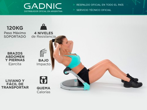 Máquina Para Abdominales Gadnic Fit F137 Quema Calorías Tonifica 4 Niv