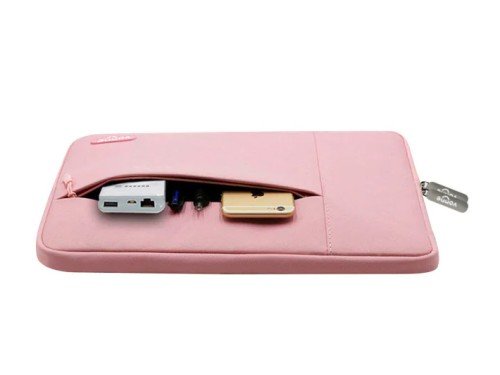 Funda rosa de notebook 14" tela Oxford