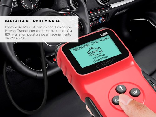 Scanner Automotriz Multimarca Gadnic VA44 OBD2 Universal Diagnóstico