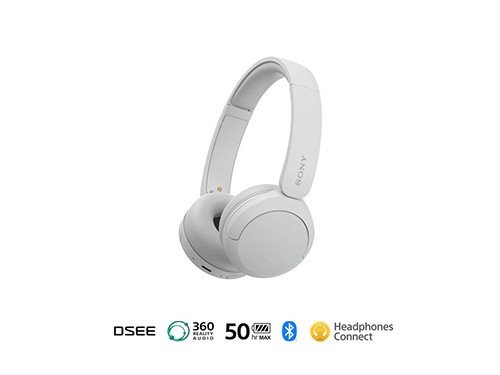 Auriculares Sony Bluetooth Inalámbricos Wh-ch520 Blanco - SONY