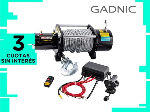 Aparejo Eléctrico AP9090K Gadnic Con Cable de 26 Mts Hasta 7727kg