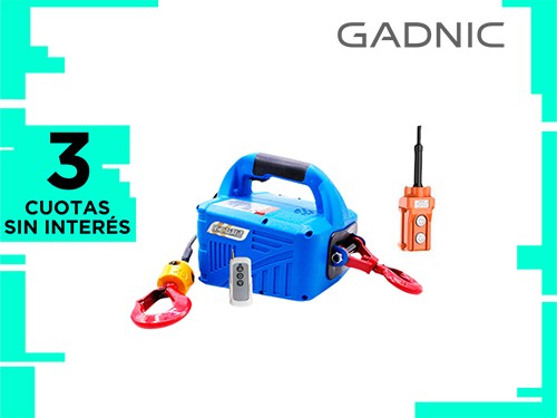 Aparejo Electrico Gadnic Portatil 500kg 8m