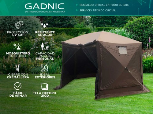 Gazebo Mosquitero Gadnic GZBO9 Hexagonal Con Ventana