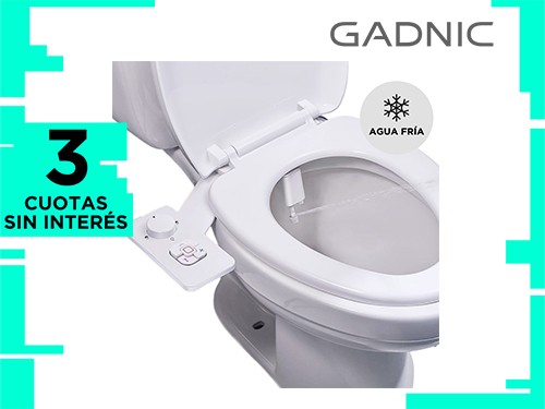 Bidet Para Inodoro Gadnic CleanSeat 100 Agua Fria 2 Boquillas