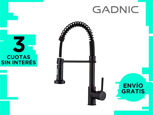 Griferia Extensible Para Cocina Gadnic Canilla Monocomando Flexible