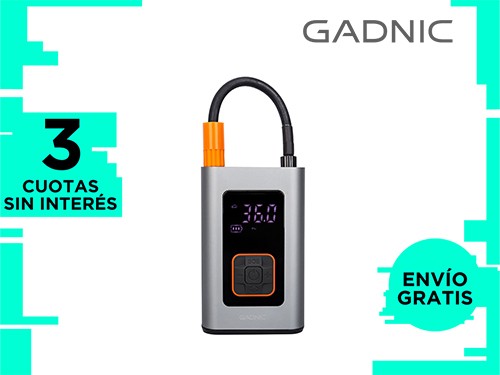 Inflador de Neumáticos Gadnic Inalámbrico Mini Recargable