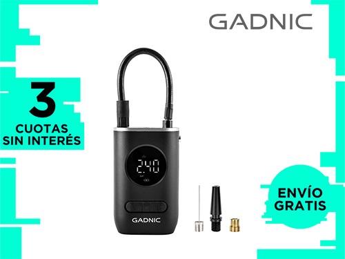 Inflador de Neumáticos Inalámbrico Mini Recargable Gadnic