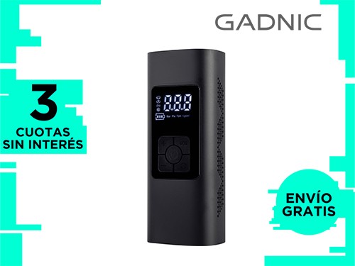 Inflador Portatil Gadnic Bateria Auto 6000mah