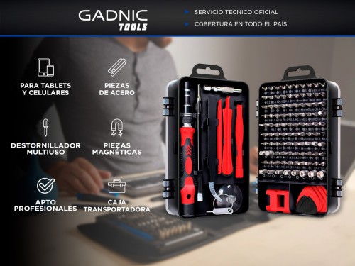 Kit de Herramientas de Reparación Gadnic Para Celulares PC Tablets 115