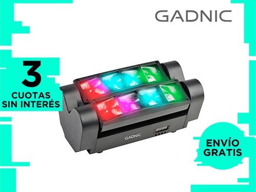 Cabezal Mini De Araña Gadnic LH40RGB de Luz LED