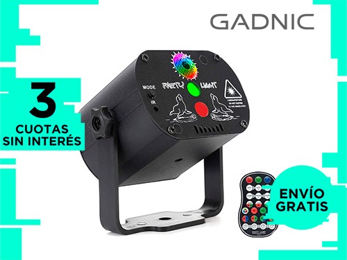 Reflector Laser Gadnic Multi Modo Con Control Remoto