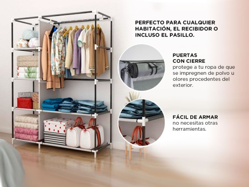 Closet Organizador Armable Portatil Ropero Zapatos