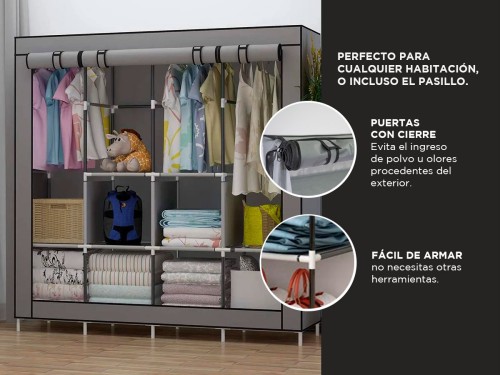 Armario Mueble Organizador Gadnic SHR19 Ropa Zapatos Accesorios