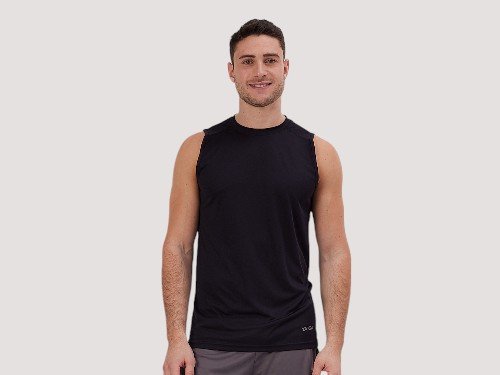 Musculosa Running Negro Hombre