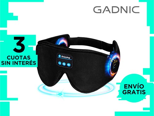 Auriculares Antifaz Para Dormir Gadnic AN2BT Refrigerante