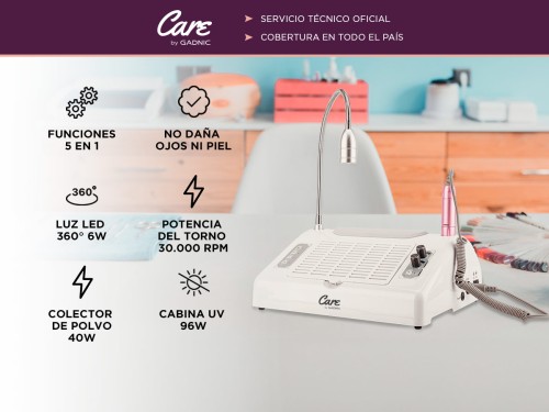 Cabina UV led para uñas Gadnic PRO5000 5 funciones en 1