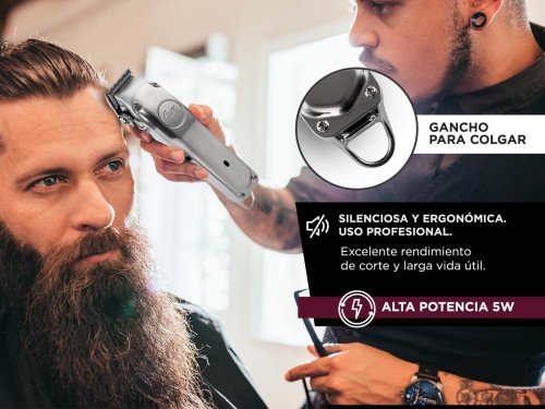 Máquina de Cortar Pelo Gadnic S3000 Acero Inoxidable Uso Profesional 5