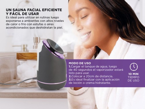 Vaporizador Facial VF1000 Gadnic Hidratador de Rostro Spa Facial