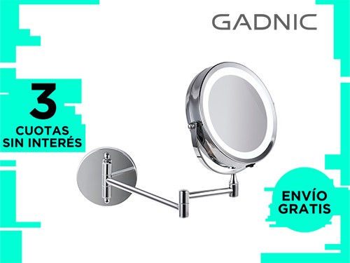 Espejo De Pared Gadnic Led Para Maquillar 360