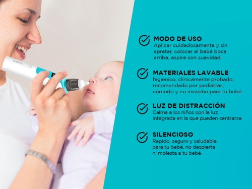 Aspirador Nasal Gadnic Eléctrico Automático Silencioso