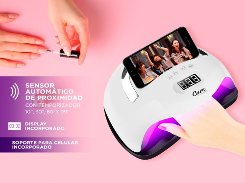 Cabina Uñas LED UV Gadnic Lampara Secador de Uñas Acrílicas Con Ranura