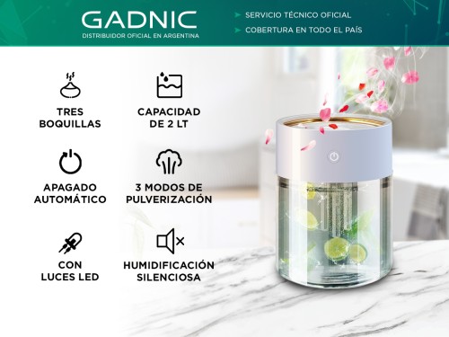 Difusor Humidificador Gadnic Aromaterapia Ultrasónico 2l