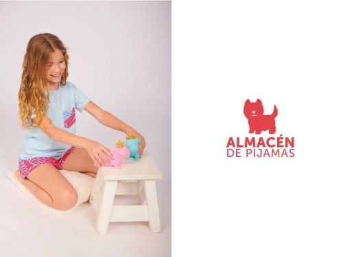 Pijama Kids Short y Manga Corta Hojas Celeste | Almacén de pijamas