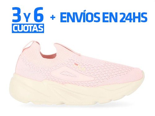 Zapatillas Fila Calzini Mujer Casual Urbano Sin Cordones