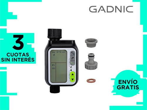 Temporizador de agua Digital Gadnic RG3030 controlador de riego