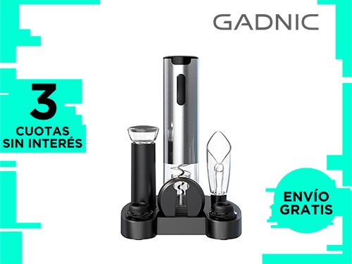 Set Para Vino Profesional Gadnic V8093 Abridor Vertedor Conservador