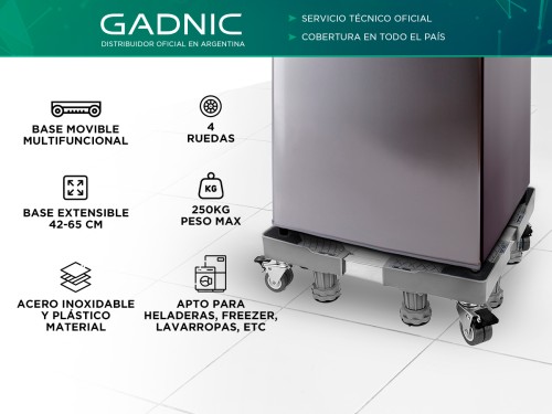 Soporte Para Electrodomésticos Gadnic FlexiFridge 10 Con Ruedas