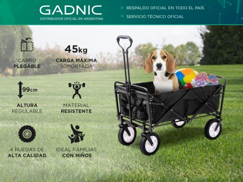 Carrito Plegable Multiuso Gadnic CTB7 Camping Playa