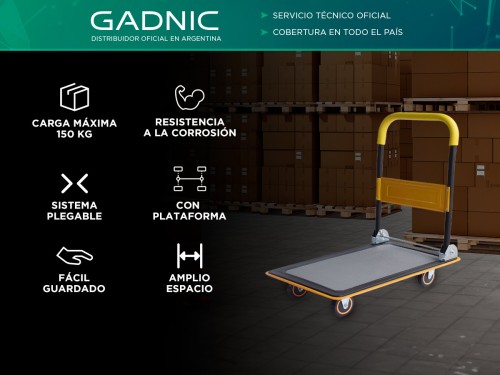 Carro Plegable Gadnic Con Plataforma