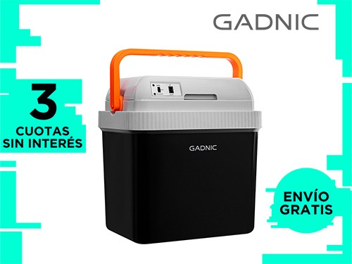 Heladera Portátil Gadnic H800 Eléctrica 12v 24Lts Conserva Frío y Calo