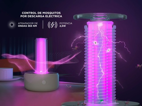 Lámpara Led Gadnic MT1022 Mata Mosquitos Moscas Insectos Silencioso Us