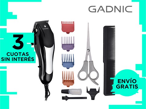 Cortadora de Pelo Canina Gadnic S600 Kit Peintes y Tijera para Perros