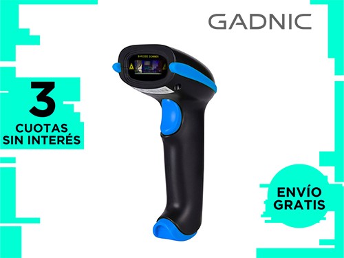 Lector Código de Barras Gadnic Inalámbrico USB Memoria Interna + Sopor