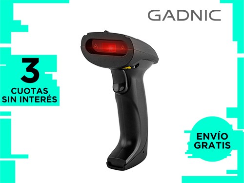 Lector Código de Barras Gadnic 2D USB Lee QR Alta Velocidad de Lectura