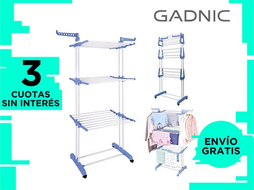 Tender Vertical Gadnic HANG3000 Plegable 3 Niveles Ruedas y Alas