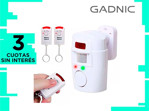 Alarma Inalámbrica Gadnic Con Sensor de Movimiento Hogar