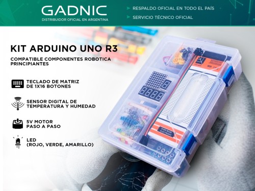 Kit Arduino Uno R3 Compatible Componentes Robotica Principiantes