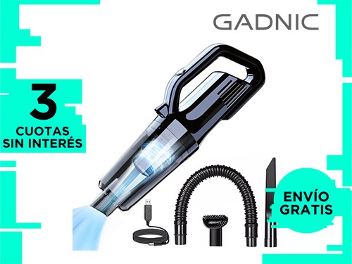 Aspiradora de Mano Gadnic Para Auto Y Hogar 120W Portatil